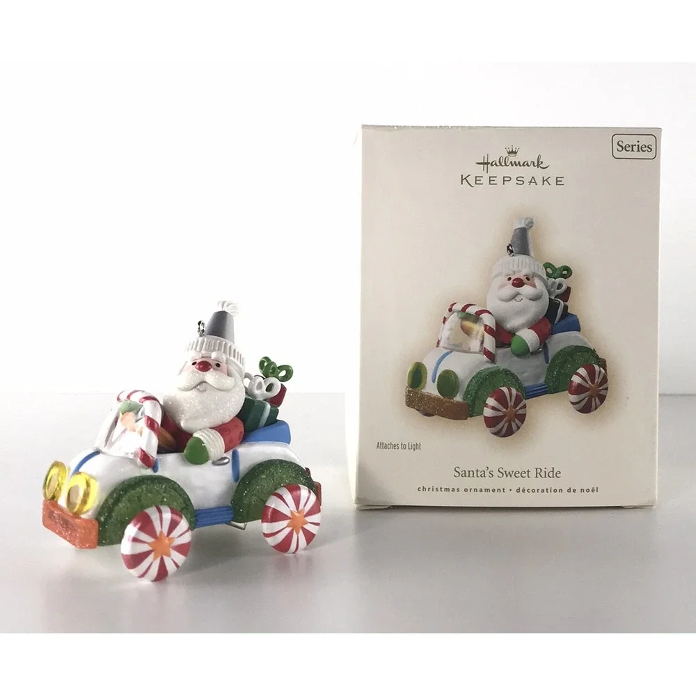Hallmark Keepsake Ornament 2007 Santas Sweet Ride Light 1 In Series Candy‎ Baker